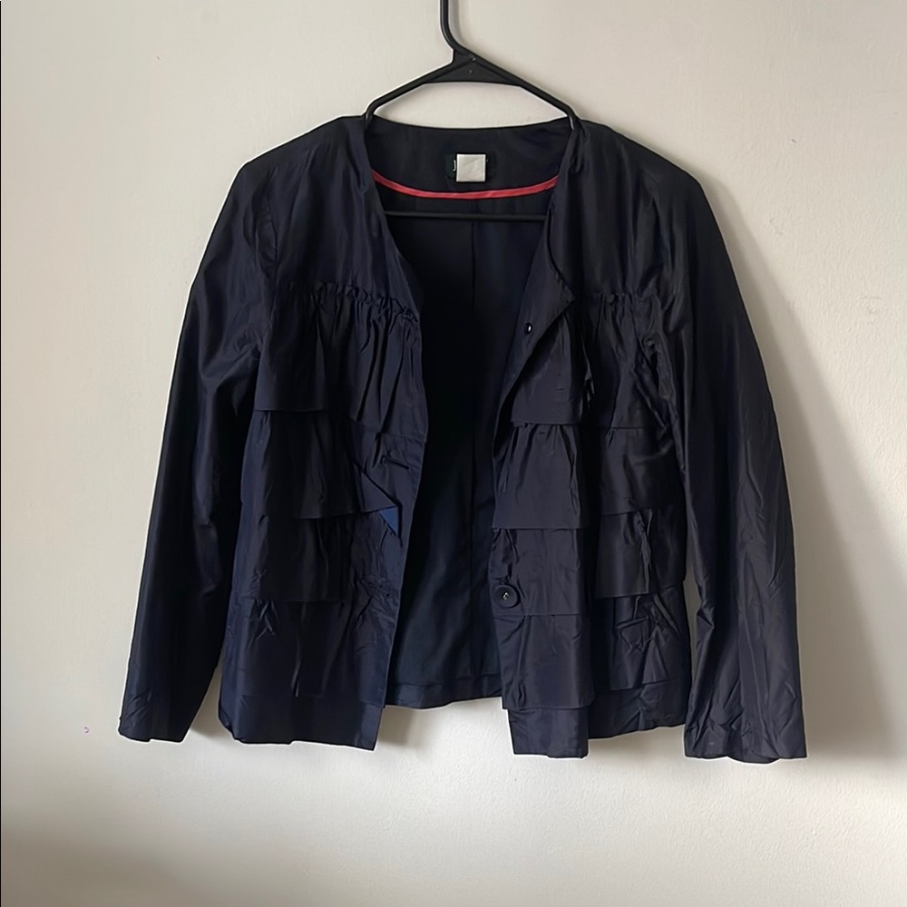 J.Crew Silk Navy Blazer/Jacket